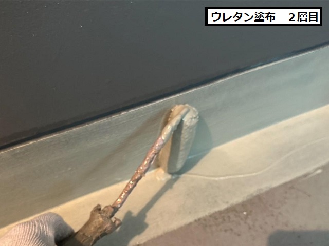 階段　ウレタン塗布　２層目